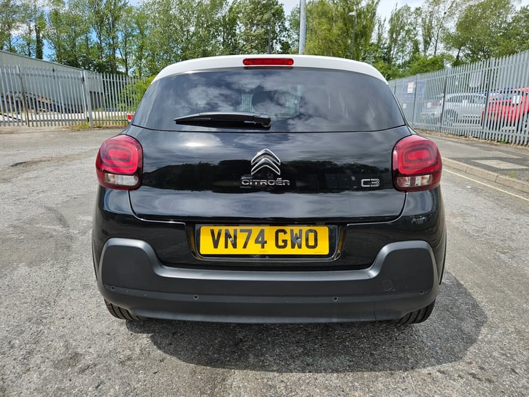 2024 74 Citroen C3 1.2 PureTech Plus 5dr Black Light Damaged Salvage 