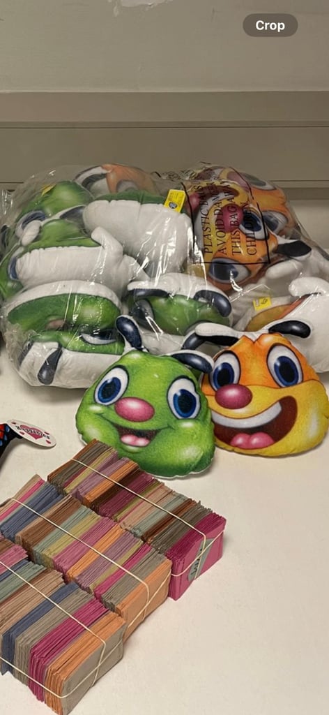 Event / fundraiser Job lot Butterfly / caterpillar 8 " soft toys with Win/lose tickets