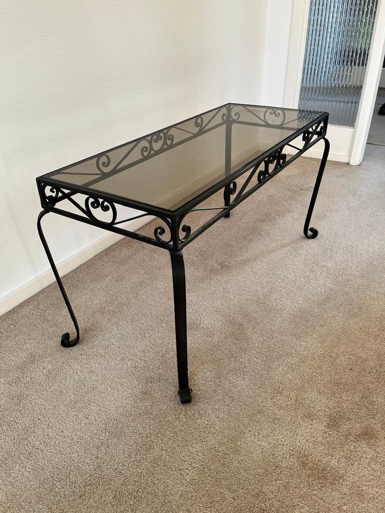 image for Vintage coffee table and matching console table 