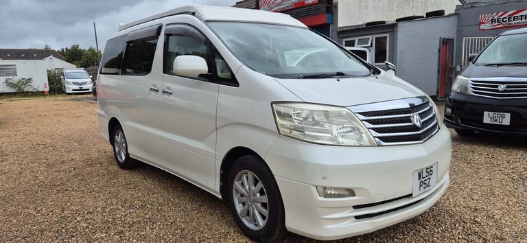 Toyota Alphard 4 Berth Campervan with Rear Conversion and Pop Top Roof