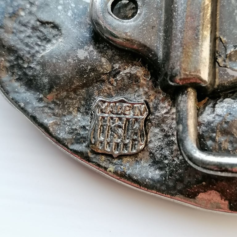 Vintage Biker Belt Buckle 