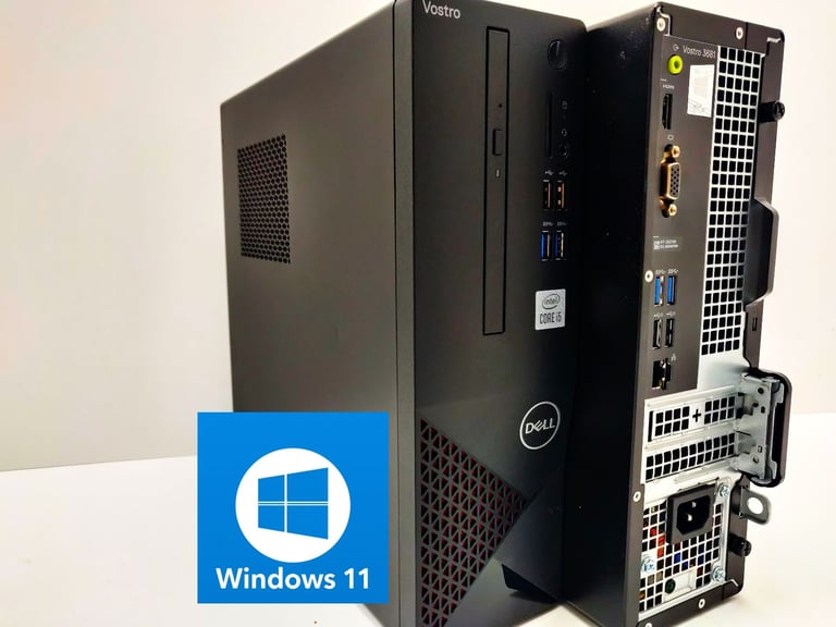 Dell i5 10400 8gb RAM 256gb SSD Windows 11 Pro Desktop Tower Pc 10th Gen Computer Vostro 3681