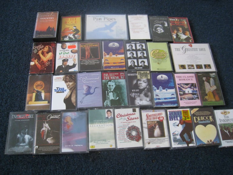 image for 30 x cassette tapes for £20 music mixed - delivery available 