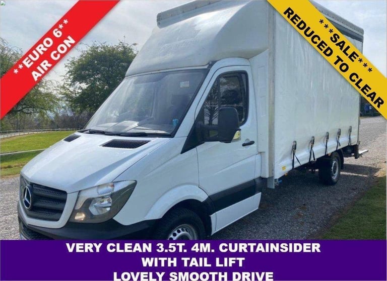 2017 Mercedes-Benz Sprinter 2.1 314Cdi 3.5t. Lwb 4m. Curtainside Luton Tail  Lift | in Walsall, West Midlands | Gumtree