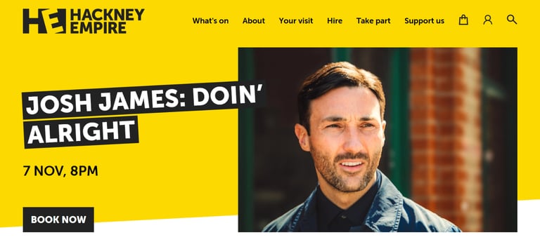 Josh James Doin' Alright - Hackney empire 