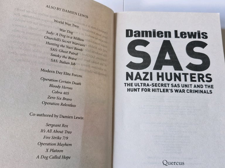 SAS NAZI HUNTERS. DAMIEN LEWIS PAPERBACK 