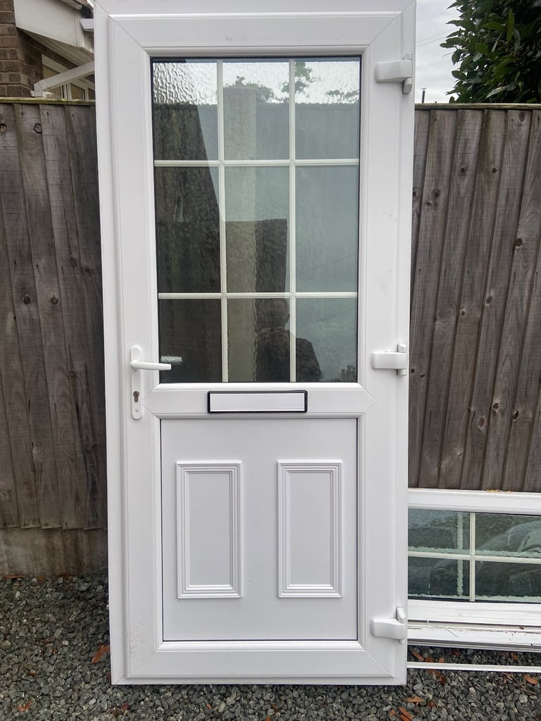 White Upvc Exterior Door