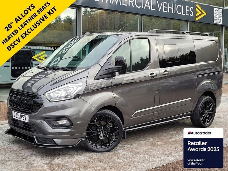 2021 Ford Transit Custom 320 SWB EcoBlue Limited 170ps RS Edition with Full DSCV Kit inc 20 Alloy...