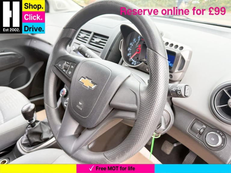 2012 Chevrolet Aveo 1.2 LS Hatchback 5dr Petrol Manual Euro 5 (s/s) (86 ps) HATCHBACK Petrol Manual