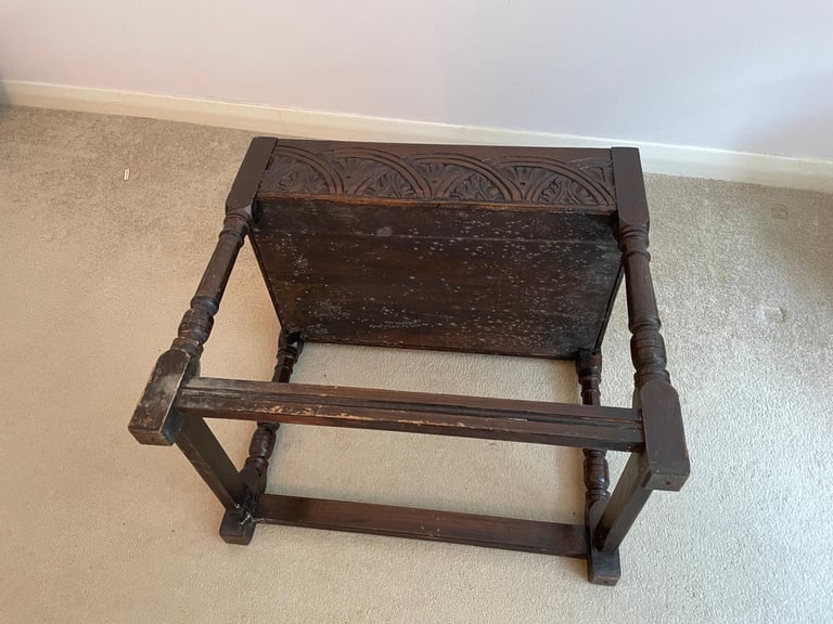 Vintage wooden sewing box