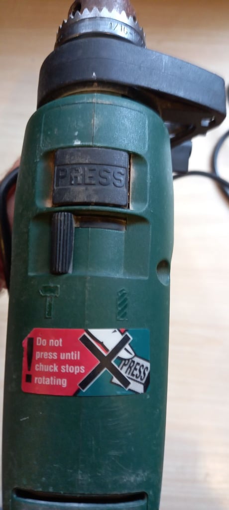 Bosch hammer action 2x speed drill