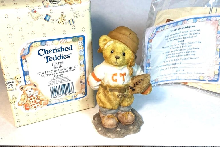 image for Cherished Teddies Bear, "Butch" Boxed with Certificate