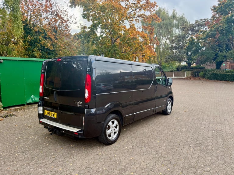 2010 Renault Trafic Sportive Sat Nav Lwb Alloys Black Vauxhall vivaro Sportive