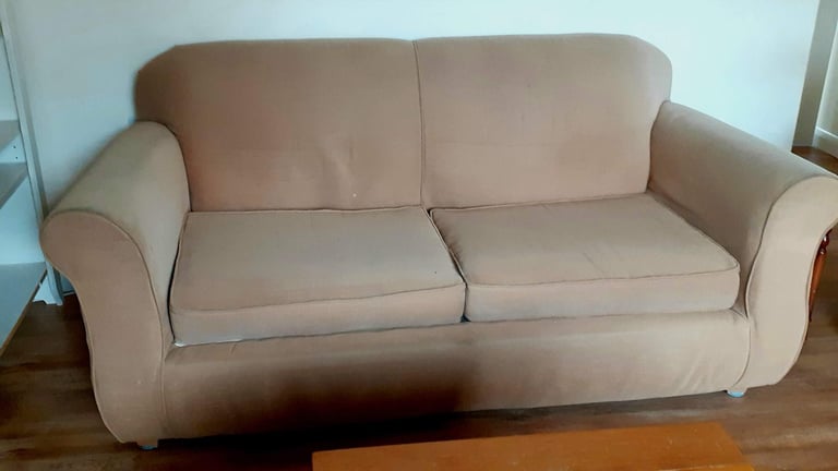 image for FREE sofabed with easy metal action. Comfy small double mattress