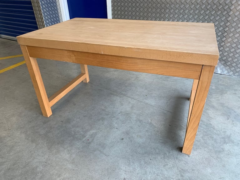 image for Habitat Canella Solid Beech freestanding Kitchen Dining table with drawers