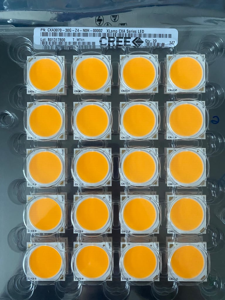 image for Cree Warm White 3000K High Power CQB LEDS - Mouser