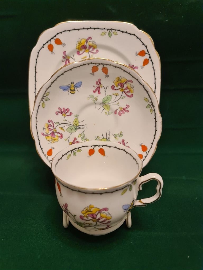 Rare Royal Albert Honeysuckles Trio