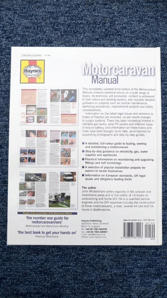 Motor home, caravan manual