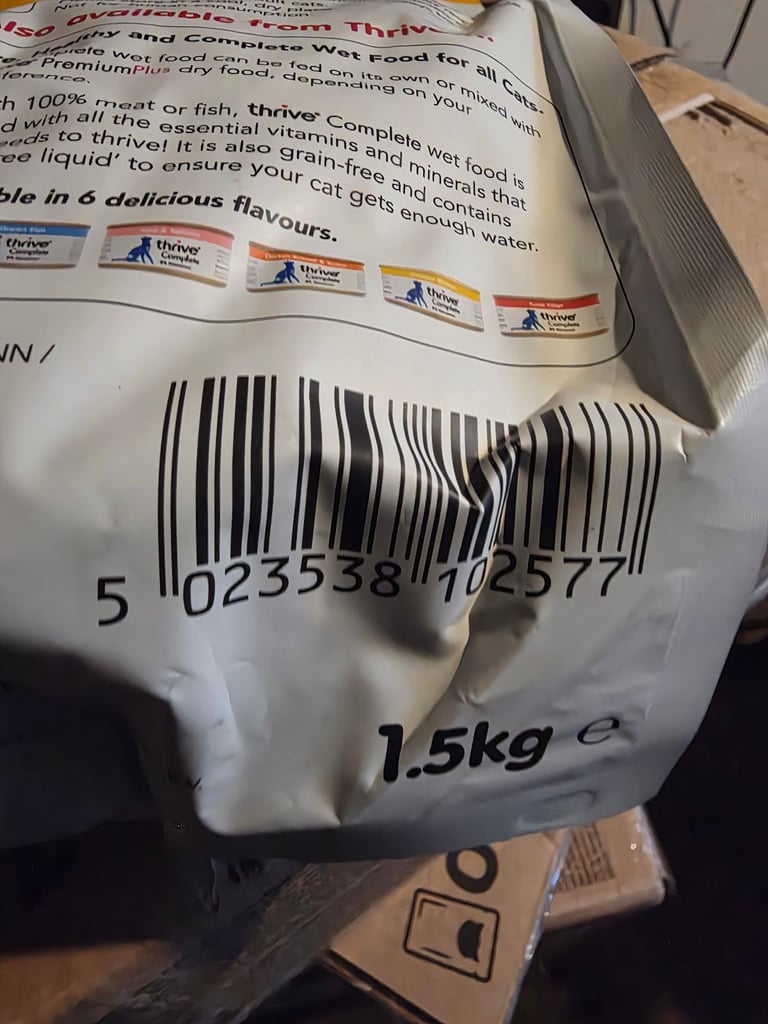 Thrive Premium Food  1.5kg 30 available