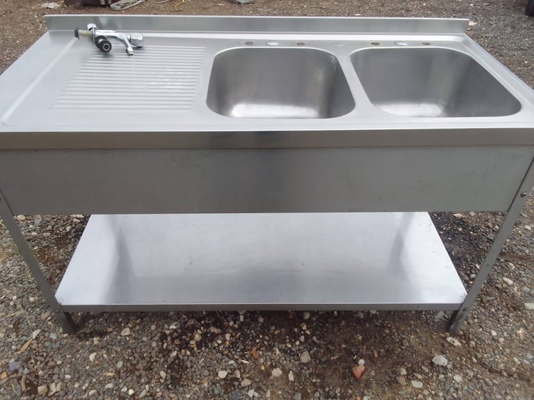 Commercial sanitizer sink stainless catering equipment restaurant kitchen outdoor item