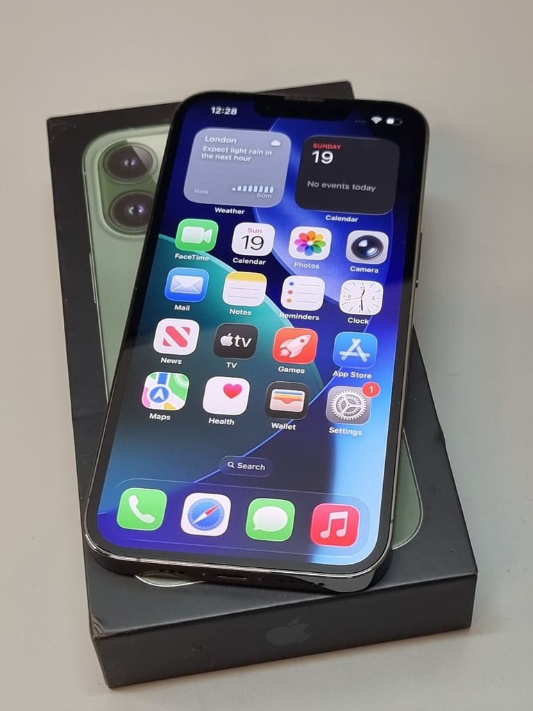 iPhone 13 Pro 128GB, Green in perfect condition, Battery 88%