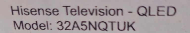 Hisense 32 inch smart full HD Qled TV with remote 