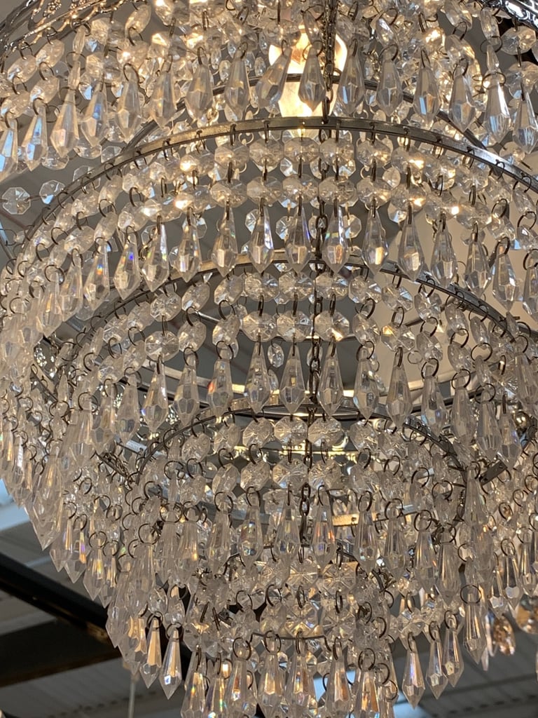 image for GLASS CHANDELIER 
