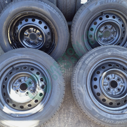 4 x TOYOTA YARIS 14 INCH FULL SIZE STEEL WHEELS