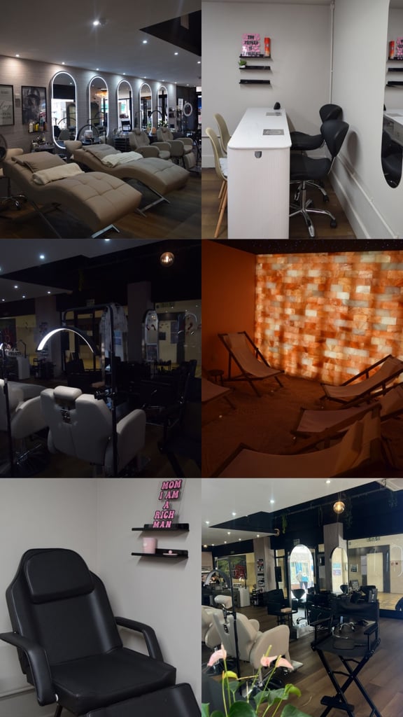 Hair and beauty room, station, nail desk, hair chair to rent hire 