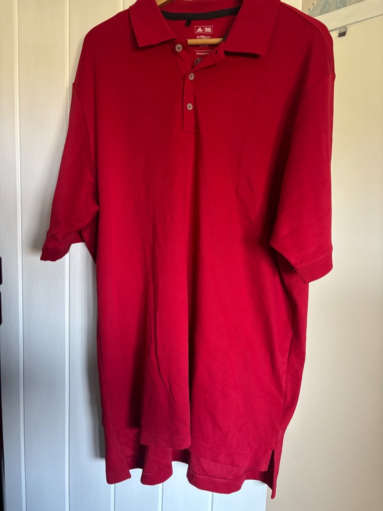 image for Red adidas polo top