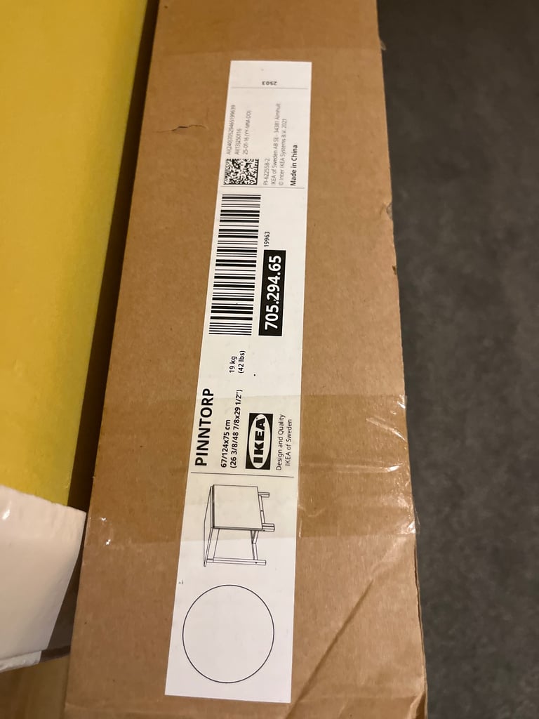IKEA PINNTORP gate leg folding table new in box