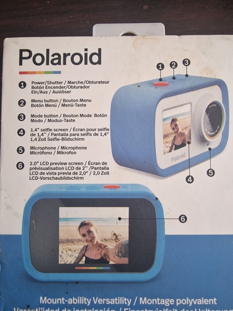 New Polaroid ID922 streaming action camera