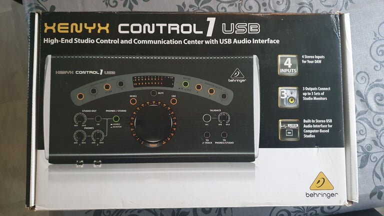 image for Behringer Xenyx Control1 USB – Studio Monitor Controller & Audio Interface (Used, Working, O.N.O.)