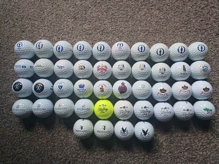 44 souvenir golf balls