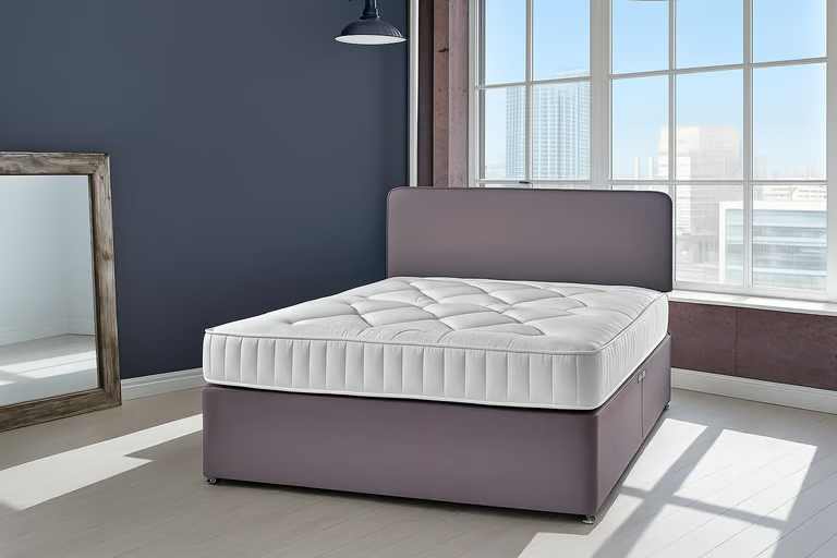 image for Awesome Price – Double Divan Bed, Optional Mattress, Storage Drawers, Same Day Delivery 