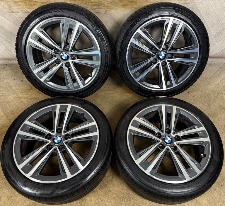 17'' GENUINE BMW 1 SERIES 2 F40 F41 F44 548 ALLOY WHEELS TYRES 