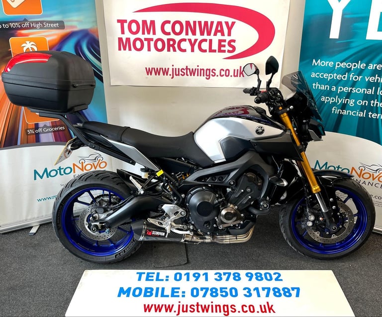 YAMAHA MT-09 SP, 2019(19), 3 OWNERS, 17,574 MILES, FSH, SUPERB CONDITION, £6995