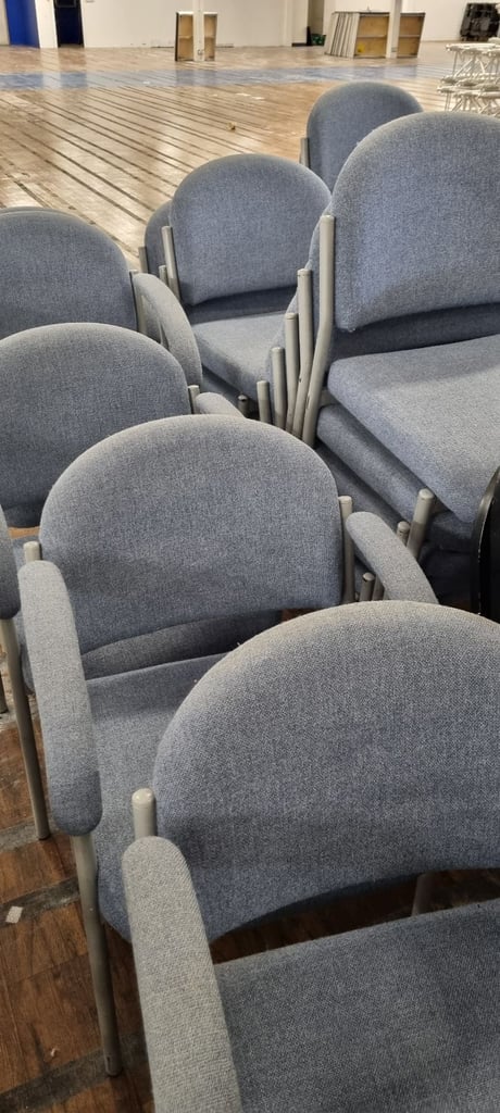 Blue Stacking Chairs