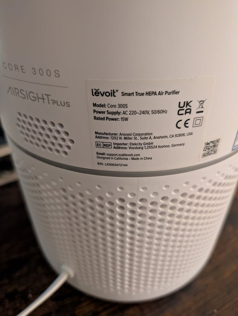 Used Levoit core 300s air purifier unboxed