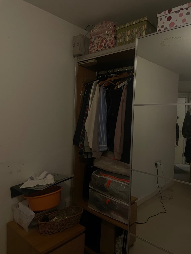 image for Double glasses side doors wardrobe 