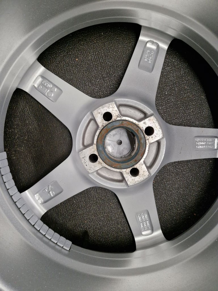 4x 17" alloy wheels (4x100) & 205/45R17 tyres - seat toyota vauxhall volkswagen