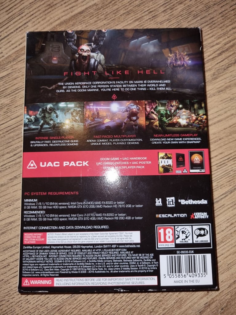image for Doom pc game for gaming pc computer desktop