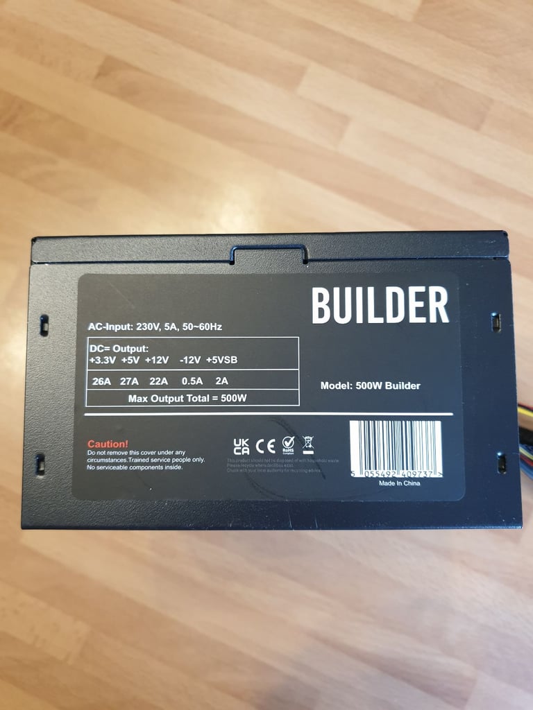 500W CiT Builder PC Computer Power Supply PSU