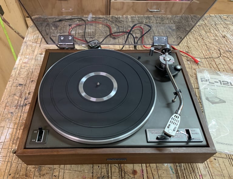 Vintage Pioneer PL-12D Belt Drive Turntable. Serviced and in amazing condition.