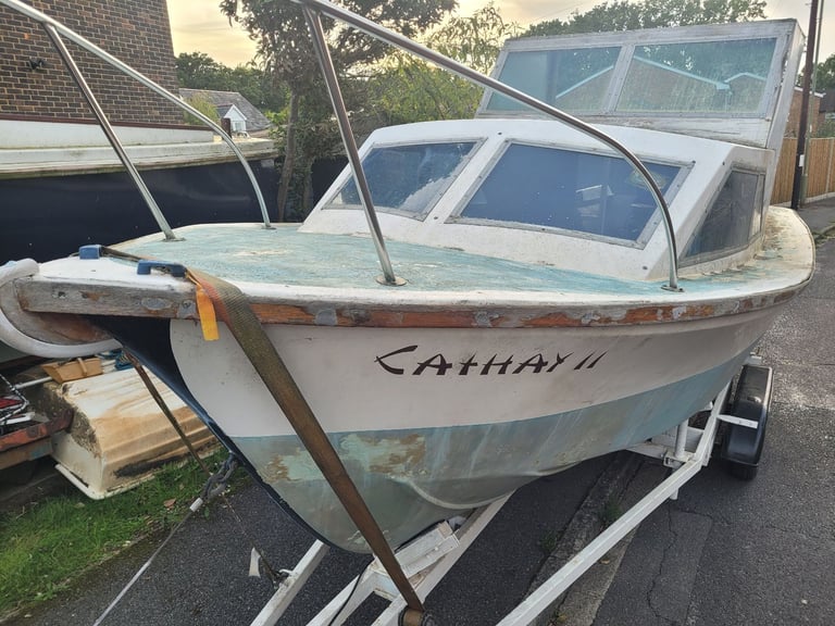 FREE 19ft cabin boat project- boat only.