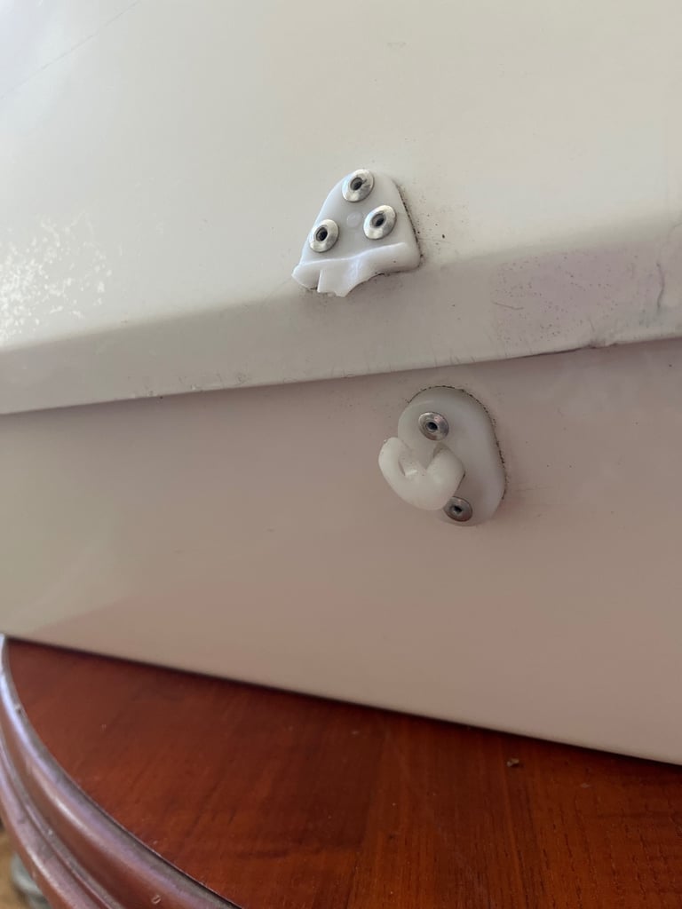 Camping trailer tent storage box 