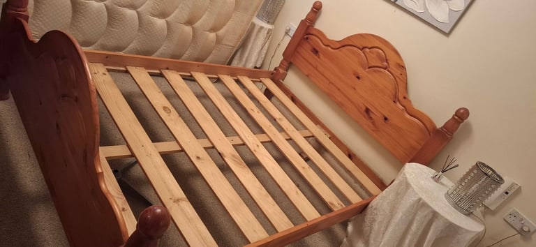image for Solid oak bedframe 