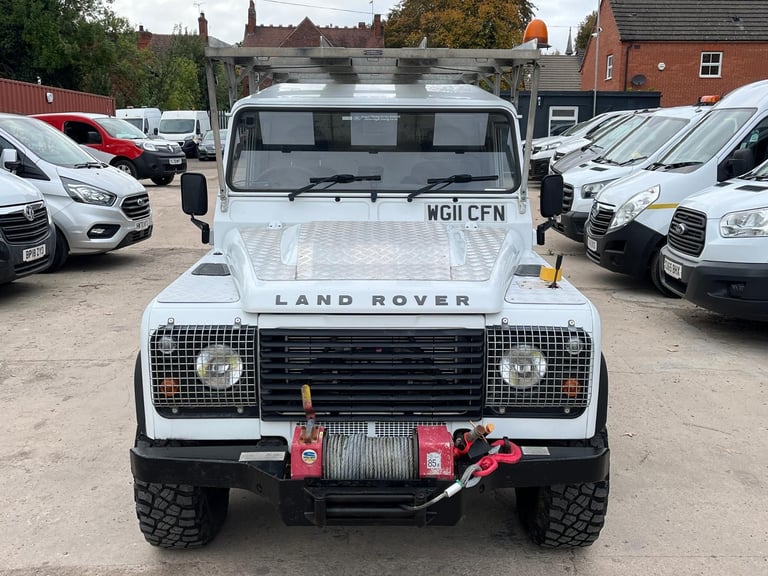 2011 LAND ROVER DEFENDER 110 4X4 PICK-UP HARD TOP UTILITY WITH PTO DRIVEN WINCH