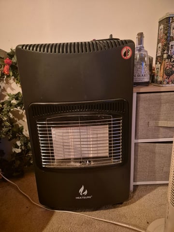 Gas fire with empty gas bottle in Skegness, Lincolnshire Gumtree