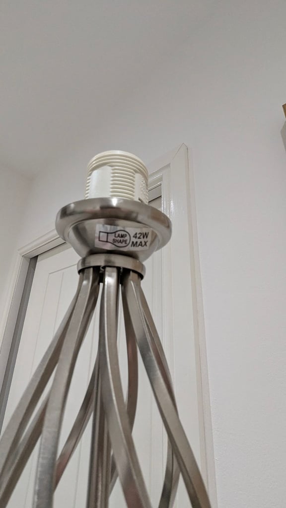 Floor lamp and 2 side table lamps